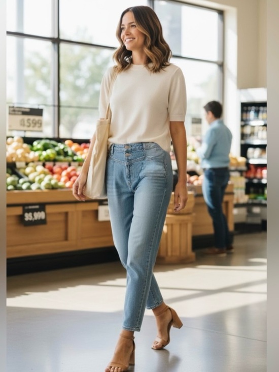 MOTHER Denim - MOTHER Superior The Pleated Popular Peg Straight-Leg Jeans in Wash Intoxicated